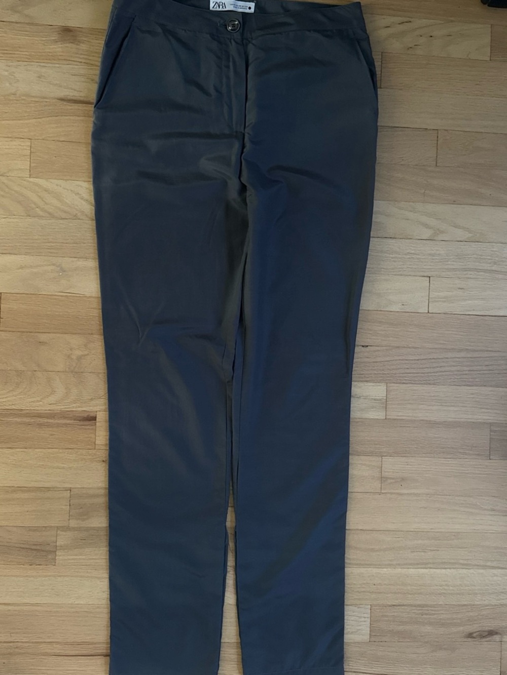 Zara Women's Dark Gray Slim Chinos